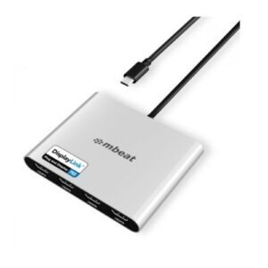 MBEAT MB-DLA-CQ4H ® USB-C Quad 4K HDMI DisplayLink® Adapter