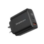 Simplecom CU265 Dual Port PD 65W GaN Fast Wall