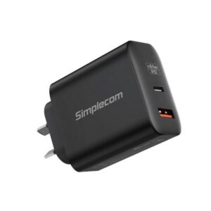 Simplecom CU265 Dual Port PD 65W GaN Fast Wall