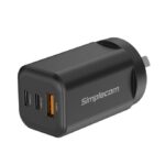 Simplecom CU365 3-Port PD 65W GaN Wall Charger Dual