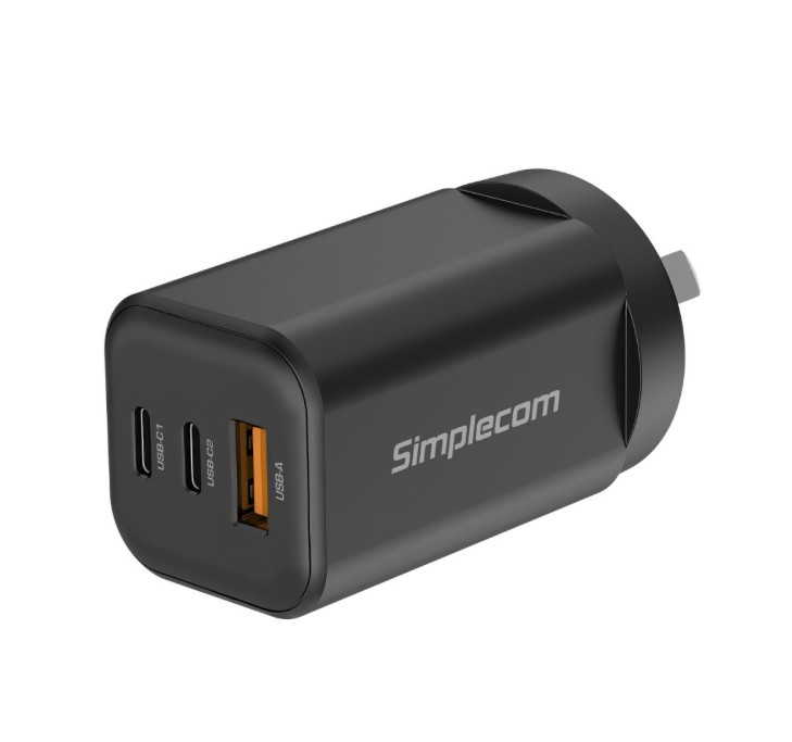 MPSI-CU365.jpg Simplecom CU365 3-Port PD 65W GaN Wall Charger Dual
