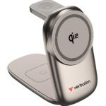 Verbatim 67038 3 in 1 Wireless Docking Qi2 Certified