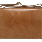 8ware BG14GT001490 Marselisborg 14" Leather Messenger Business Laptop Bag