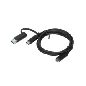 Lenovo 4X90U90618 Hybrid USB-C Cable with USB-A Adapter 5A
