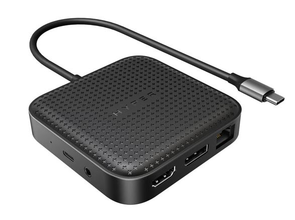 NAT-HD583-GL.jpg Targus HD583-GL HyperDrive USB4 Mobile Dock USB-C 100W PD