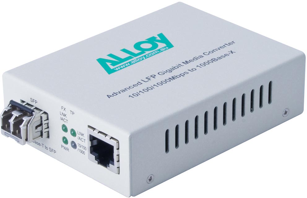 NHA-GCR2000SFP.jpg Alloy GCR2000SFP Gigabit Standalone/Rackmount Media Converter