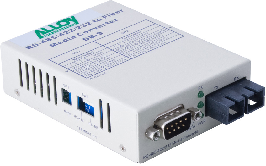 NHA-SCR460SC-3.jpg Alloy SCR460SC-3 RS-232/422/485 Serial DB-9 to Single Mode Fibre