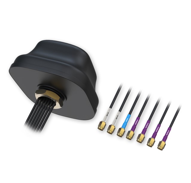 NHT-PR1KC640.jpg Teltonika PR1KC640 5G COMBO MIMO MOBILE/GNSS/WIFI ROOF SMA ANTENNA