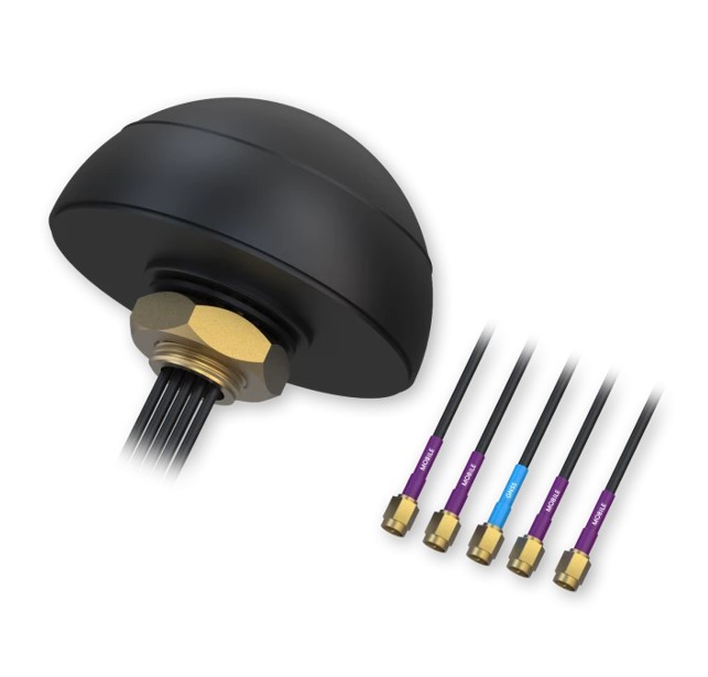 NHT-PR1KCL28.jpg Teltonika PR1KCL28 Combo Quad Mobile/GNSS Roof SMA Antenna