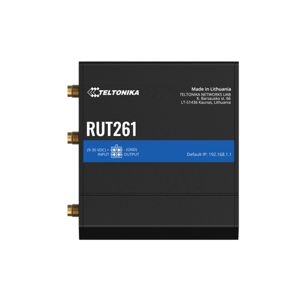NHT-RUT261.jpg Teltonika RUT261AAEAA0 RUT261 Industrial Cellular Cat 6 Router