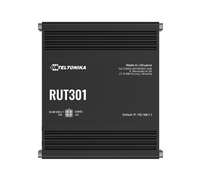 NHT-RUT301.jpg Teltonika RUT301000500 RUT301 Industrial Ethernet Router