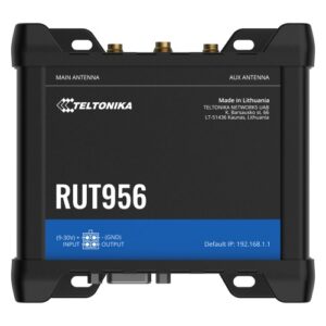Teltonika RUT956400500 RUT956 Global Version Industrial Cellular Router, PSU