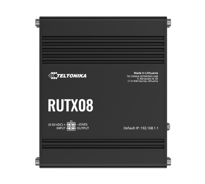 NHT-RUTX08.jpg Teltonika RUTX08000400 RUTX08 Industrial Ethernet Router