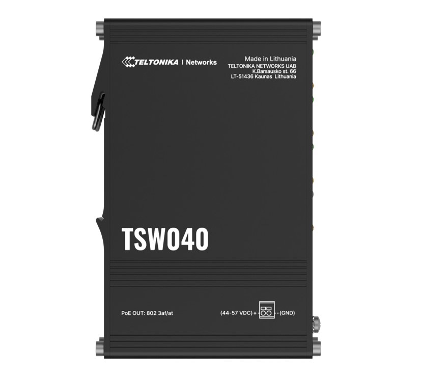 NHT-TSW040.jpg Teltonika TSW040000000 TSW040 - 8-port PoE+ Switch (7-57 VDC