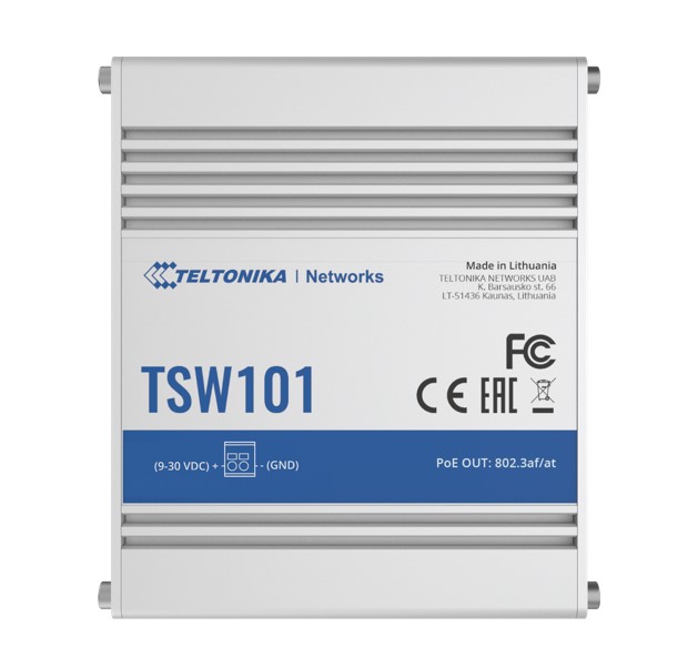 NHT-TSW101.jpg Teltonika TSW101000000 TSW101 Automotive POE+ Switch
