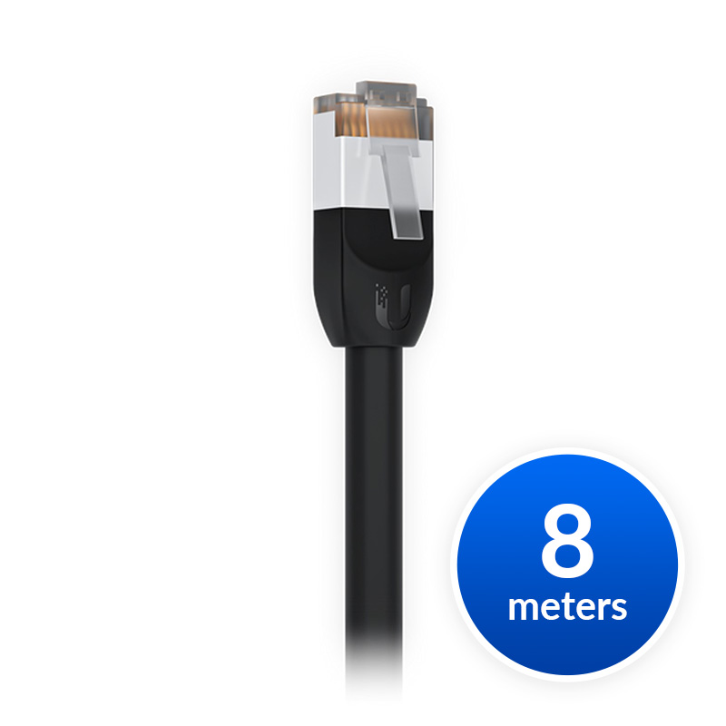 NHU-UAC-O-8M-BLK.jpg Ubiquiti UACC-Cable-Patch-Outdoor-8M-BK UniFi Patch Cable Outdoor 8M Black