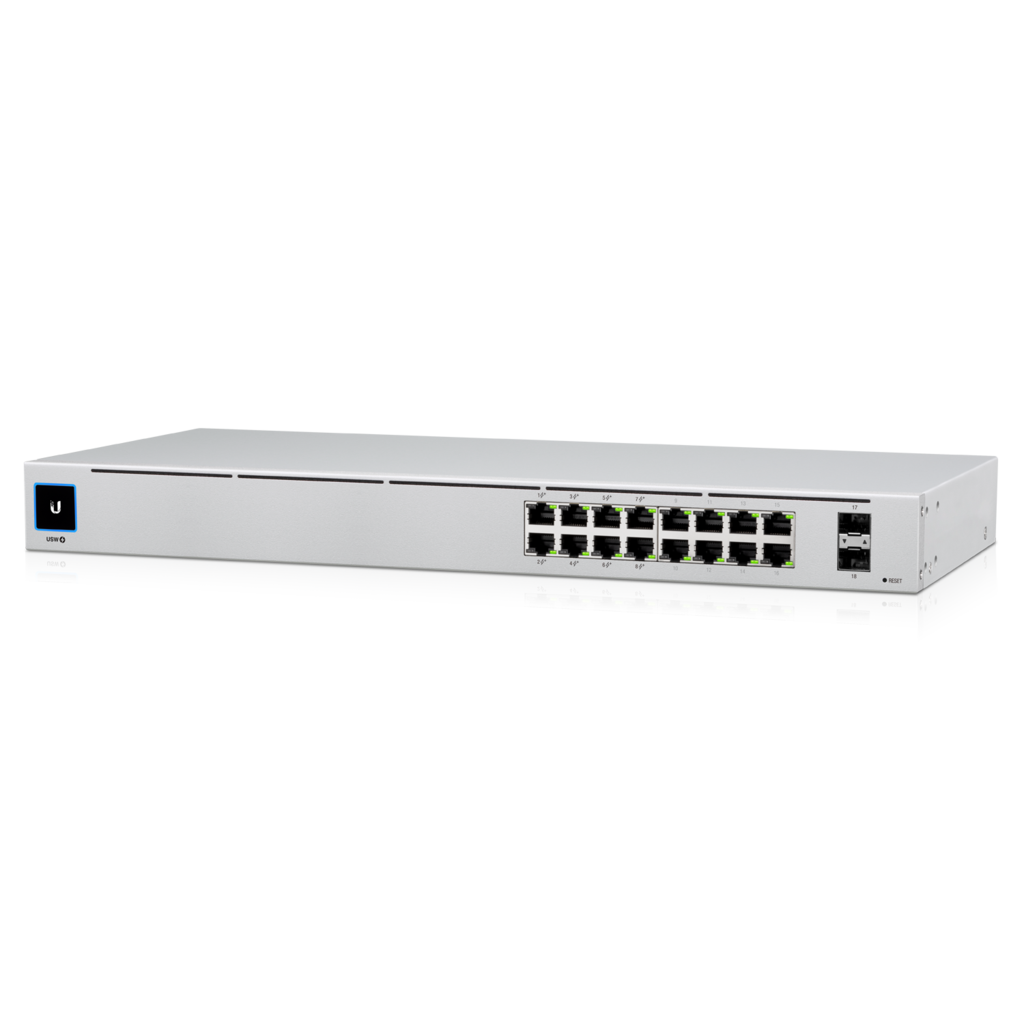 NHU-USW-16-POE.png Ubiquiti USW-16-POE UniFi 16-port Managed Gigabit Switch - 8x
