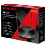 TP-LINK MR80X Mercusys AX3000 Dual-Band Wi-Fi 6 Router, Up