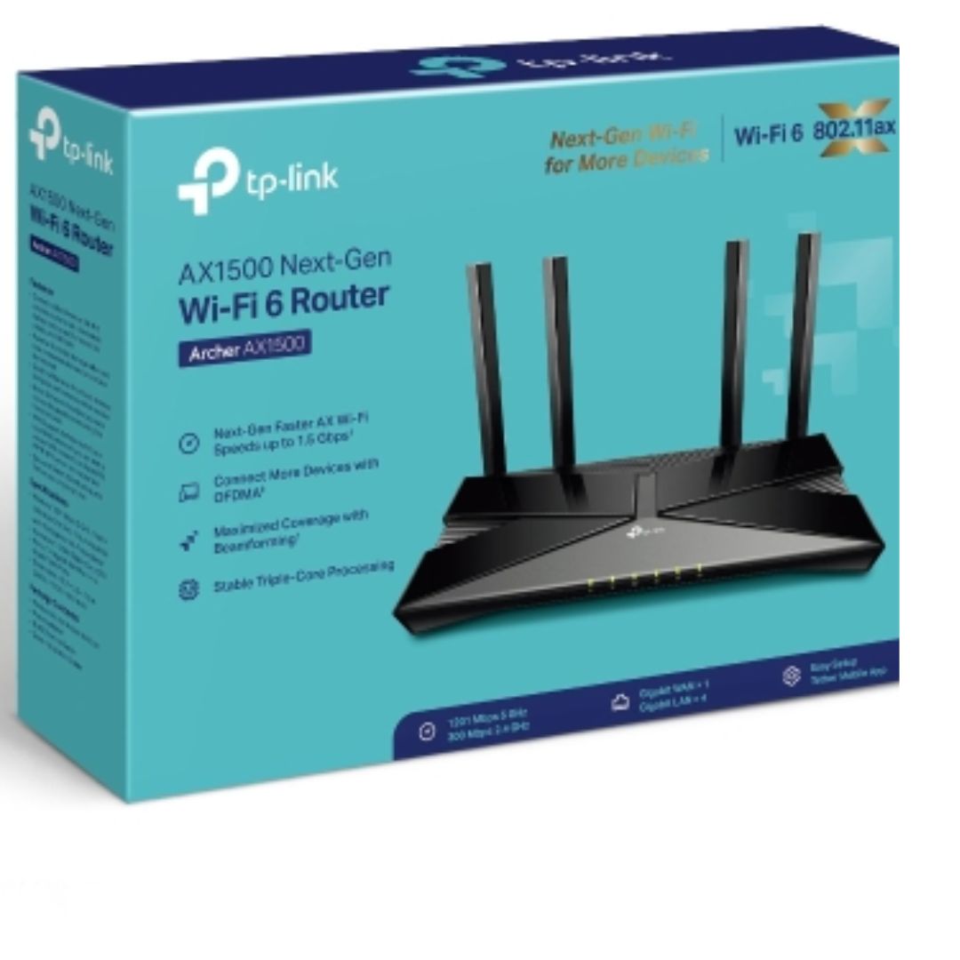 NWTL-ARCHERAX1500.jpg TP-LINK Archer AX1500 (CH) AX1500 Wi-Fi 6 Router (802.11ax) Router
