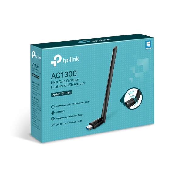 NWTL-ARCHERT3UPLUS.jpg TP-LINK Archer T3U Plus AC1300 High Gain Wi-Fi Dual Band USB