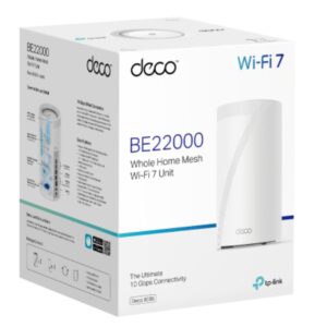 TP-LINK Deco BE85(1-pack) BE22000 Tri-Band Whole Home Mesh Wi-Fi 7
