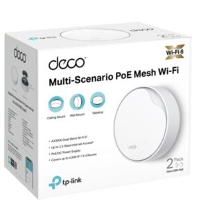 TP-LINK Deco X50-PoE(2-pack) AX3000 Whole Home Mesh WiFi 6 System