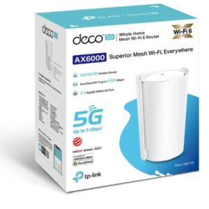 TP-LINK Deco X80-5G(1-pack) (CH) 5G AX6000 Whole Home Wi-Fi 6