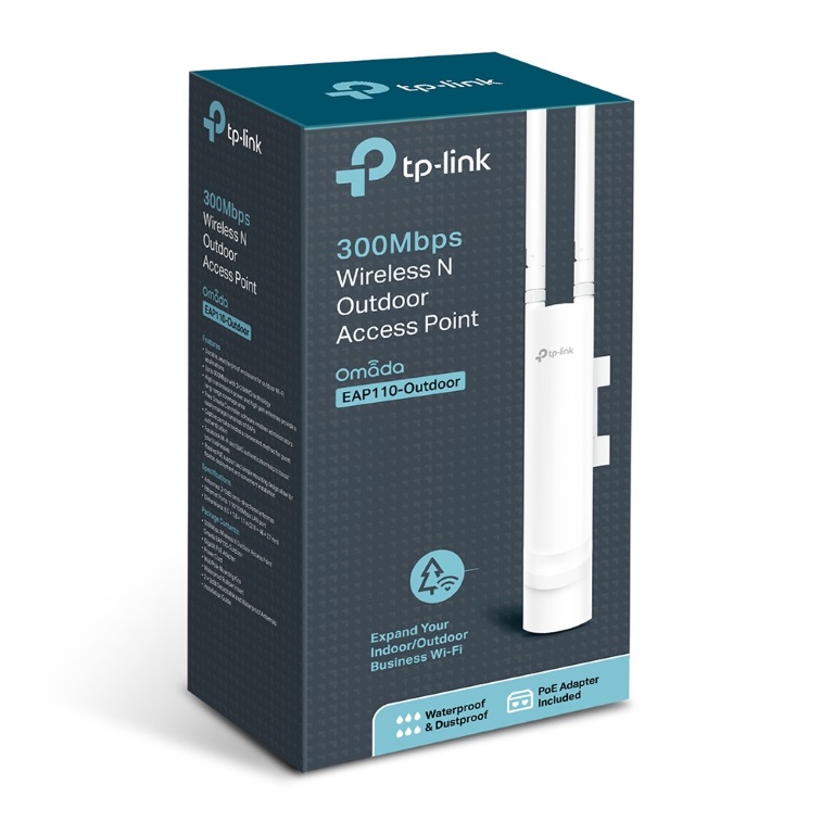 NWTL-EAP110-OUTDOOR.jpg TP-LINK EAP110-Outdoor EAP110 Outdoor Omada 300Mbps Wireless N Outdoor