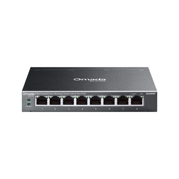 NWTL-ES208GP.jpg TP-LINK ES208GP Omada 8-Port Gigabit Easy Managed Switch
