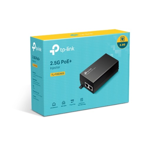 NWTL-POE260S.jpg TP-LINK POE260S TL- 2.5G PoE+ Injector
