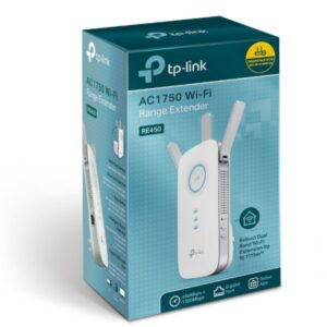 TP-LINK RE450 AC1750 1750Mbps Wi-Fi Range Extender 450Mbps@2.4GHz 1300Mbps@5GHz
