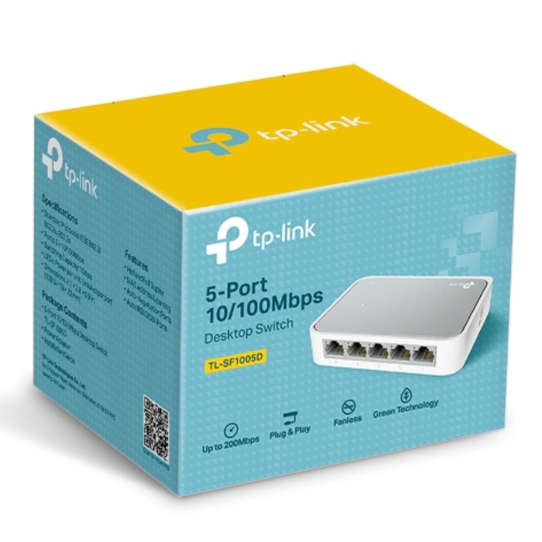 NWTL-SF1005D.jpg TP-LINK TL-SF1005D (CH) 5-port 10/100M mini Desktop Switch
