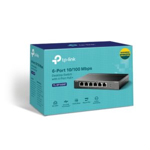 TP-LINK TL-SF1006P (CH) 6-Port 10/100Mbps Desktop Switch with 4-Port