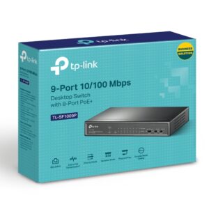 TP-LINK TL-SF1009P (CH) 9-Port 10/100Mbps Desktop Switch with 8-Port