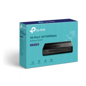 TP-LINK TL-SF1016D 16-Port 10/100Mbps Desktop Switch or wall-mounting design