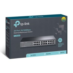 TP-LINK TL-SF1024D 24-Port 10/100Mbps Rackmount Unmanaged Switch