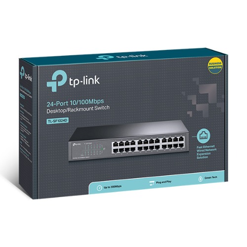 NWTL-SF1024D.jpg TP-LINK TL-SF1024D 24-Port 10/100Mbps Rackmount Unmanaged Switch