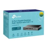 TP-LINK TL-SG1005P-PD 5-Port Gigabit Desktop PoE+ Switch with 1-Port