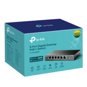 TP-LINK TL-SG1006PP 6-Port Gigabit Desktop Switch with 3-Port PoE+