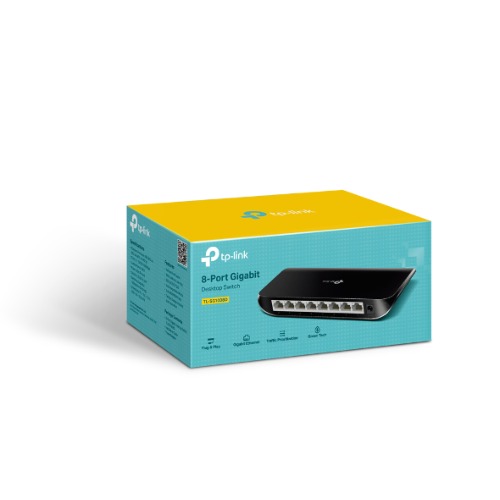 NWTL-SG1008D.jpg TP-LINK TL-SG1008D 8-Port Gigabit Unmanaged Switch Desktop Wall-Mounting Plastic