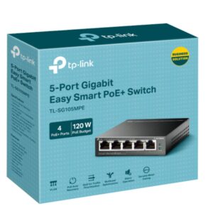 TP-LINK TL-SG105MPE 5-Port Gigabit Easy Smart Switch with 4-Port