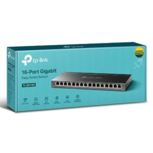 TP-LINK TL-SG116E 16-Port Gigabit Unmanaged Pro Switch Desktop/Wall Mounting