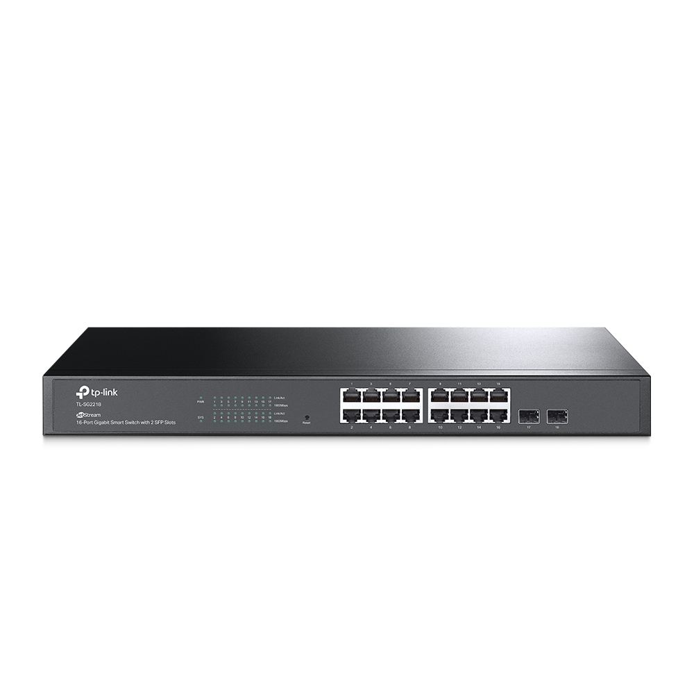 NWTL-SG2218.jpg TP-LINK SG2218 JetStream 16-Port Gigabit Smart Switch with 2