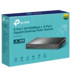 TP-LINK TL-SL1311P 8-Port 10/100Mbps + 3-Port Gigabit Desktop Switch