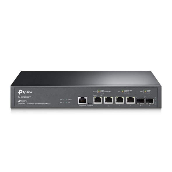 NWTL-SX3206HPP.jpg TP-LINK SX3206HPP Omada JetStream 6-Port 10GE L2+ Managed Switch