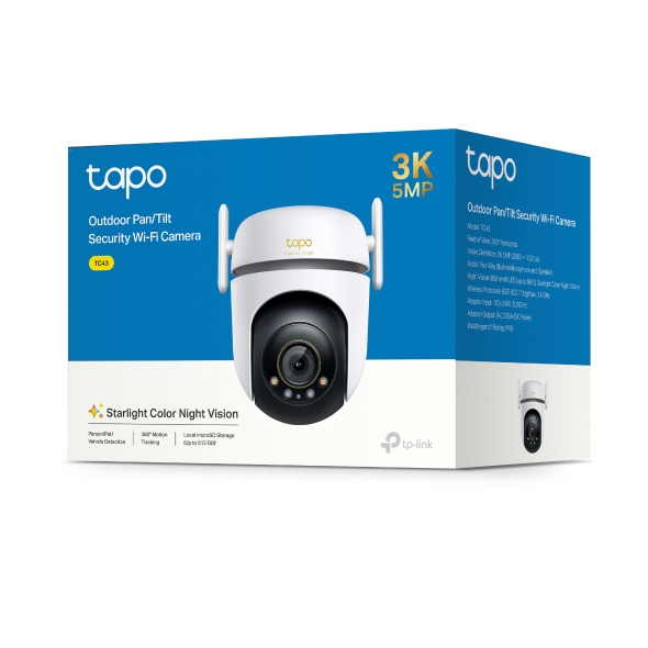 NWTL-TC43.jpg TP-LINK TC43 Outdoor Pan/Tilt Security Wi-Fi Camera
