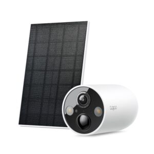TP-LINK TC85 KIT Solar-Powered Security Camera Kit, 2K QHD Live