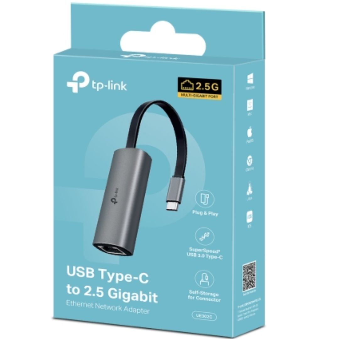 NWTL-UE302C.jpg TP-LINK UE302C USB Type-C to 2.5 Gigabit Ethernet Network