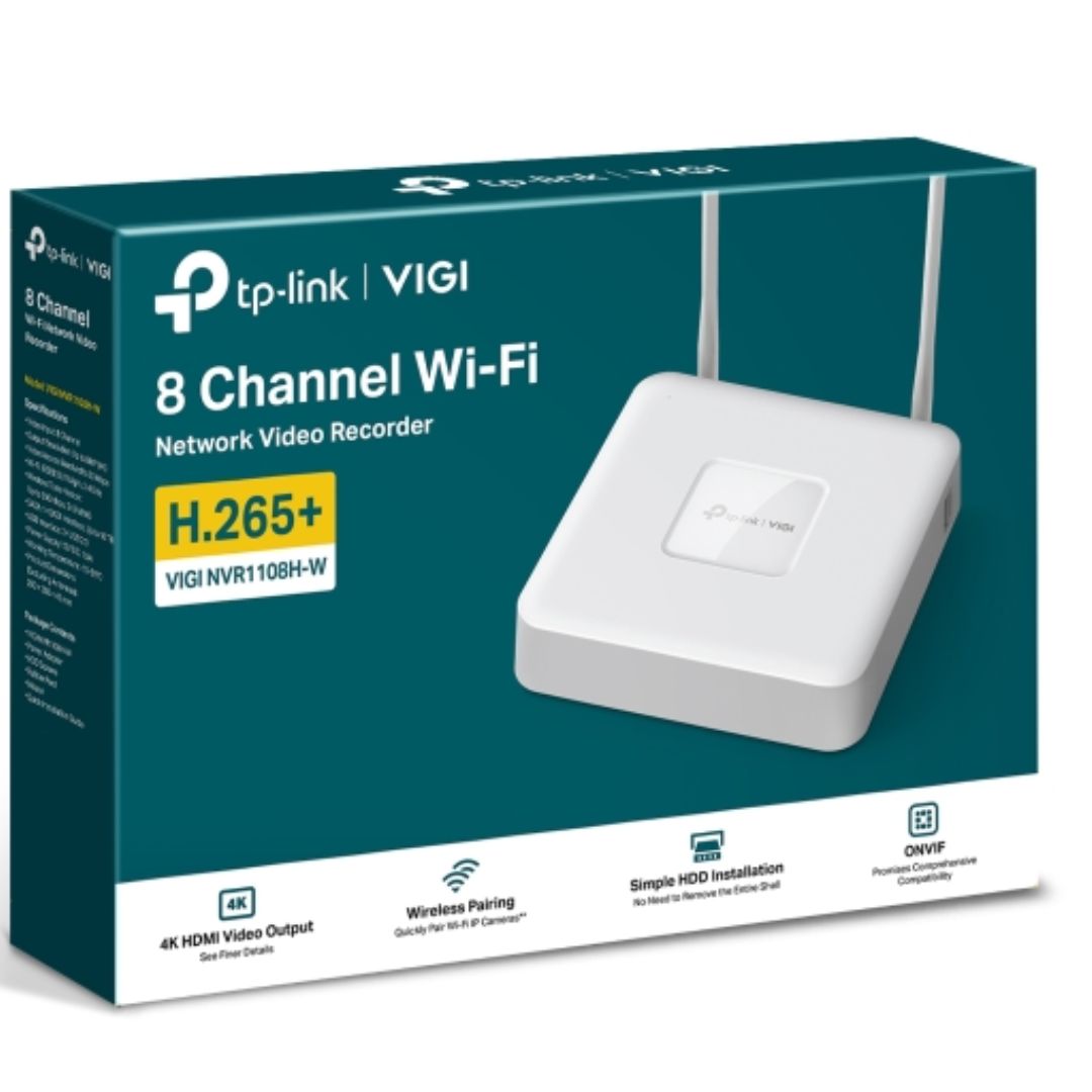 NWTL-VIGI-NVR1108H-W.jpg TP-LINK VIGI NVR1108H-W 8 Channel Wi-Fi Network Video Recorder