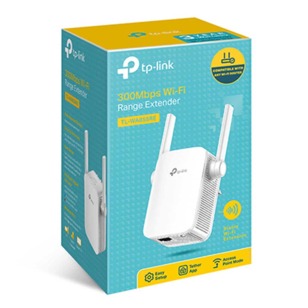 NWTL-WA855RE.jpg TP-LINK TL-WA855RE N300 300Mbps Wi-Fi Range Extender Repeater Access